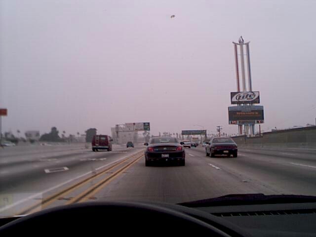 to the right, the 
marquee of the los angeles coliseum, home of two olympic games.